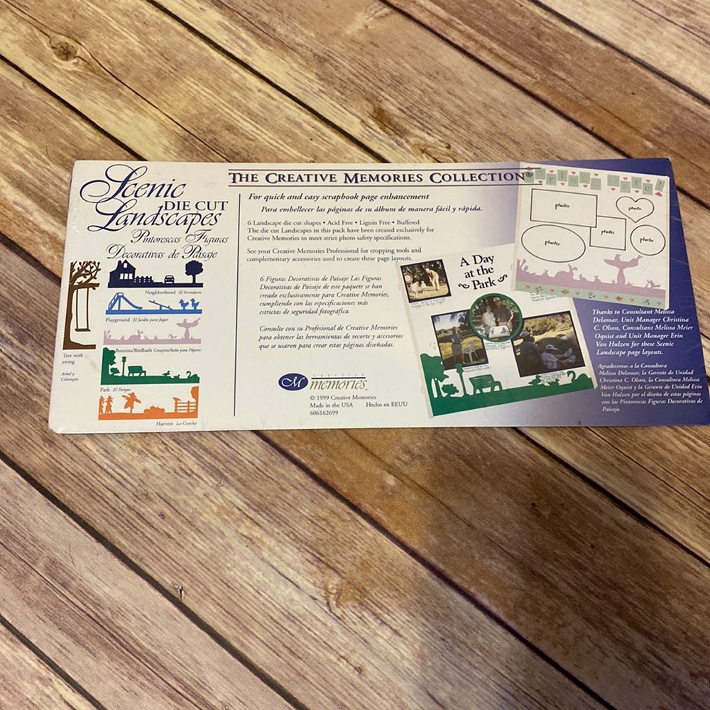 Creative Memories NIP Scenic Die Cut Landscapes
